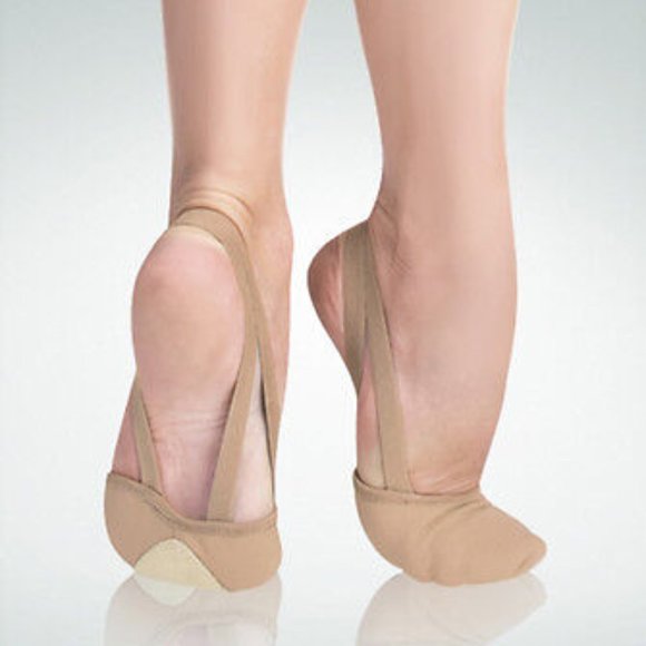 Angelo Luzio 620A Adult Size 3 Jazzy Tan TotalSTRETCH Canvas Pleated Half Sole - Picture 1 of 2